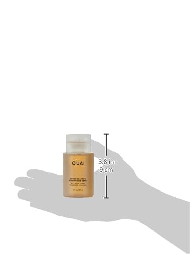 OUAI Detox Shampoo Travel Size - Clarifying Shampoo for Build Up, Dirt, Oil, Product and Hard Water - Apple Cider Vinegar & Keratin for Clean, Refreshed Hair - Sulfate-Free Hair Care (3 oz)