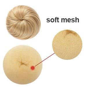 Teenitor Hair Bun Shaper Set with Extra-large, Large, Medium, Small Doughnuts Ring Stylers, 20pcs Blonde Large Bobby Pins