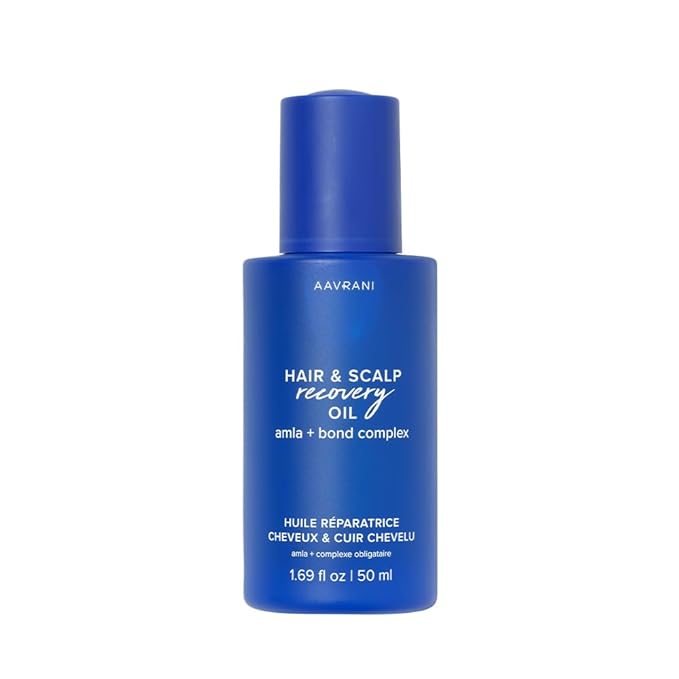 AAVRANI Hair & Scalp Recovery Oil - Rosemary, Bond Complex, & Amla Treatment for Damaged Hair, Frizz Control, & Hair Growth - Vegan - 1.69 Fl Oz