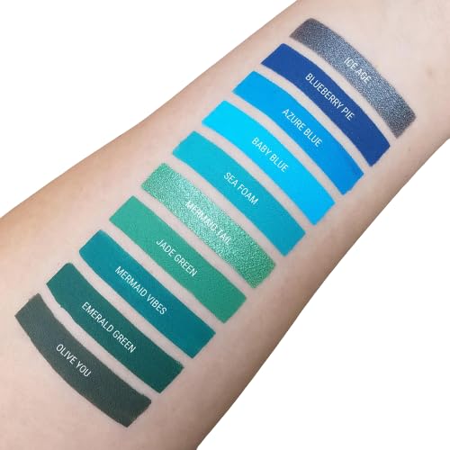 Aromi Matte Liquid Lipstick | Medium Blue Lip Color for Women, Long-lasting, Sky, Ocean Shade, Long Wear, Waterproof, Handmade (Azure Blue)