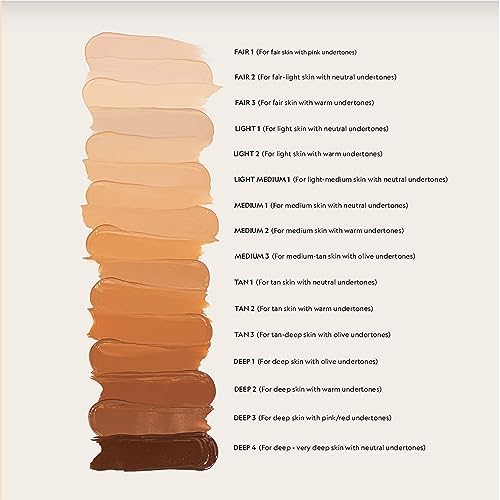 YENSA Serum Foundation Makeup - Super Silk Full Coverage Foundation Enriched with Peptides, Vitamin C & Ferulic Acid to Help Reduce Fine Lines, Wrinkles & Dark Circles - Fair 1 (1 oz)