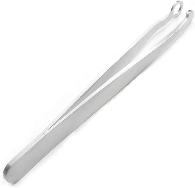 Multicolor Professional Grooming Scissors for Personal Care Facial Hair Removal and Ear Nose Eyebrow Trimming Stainless Steel Fine Straight Tip Scissors 3.9 Inch (Siver Tweezers)