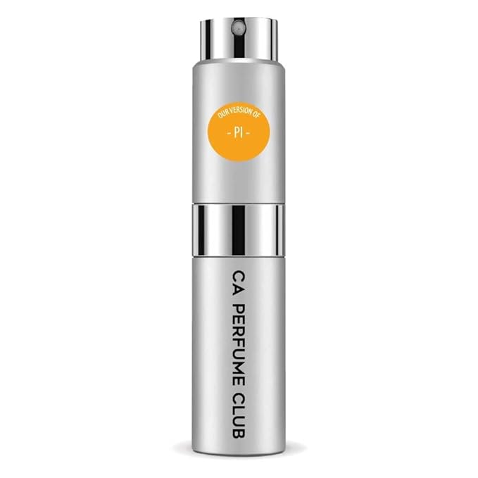 CA Perfume Impression of Pi for Men Amber Woody Scent Long Lasting Cologne for Men Eau De Parfum Travel Size Refillable Atomizer Spray 0.27 Fl Oz 8ml