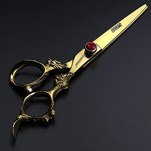 6 Inch Professional Hairdressing Scissors Set, Hair Clipper/Family Stainless Steel Hair Clipper (6 Inch Gold Set)