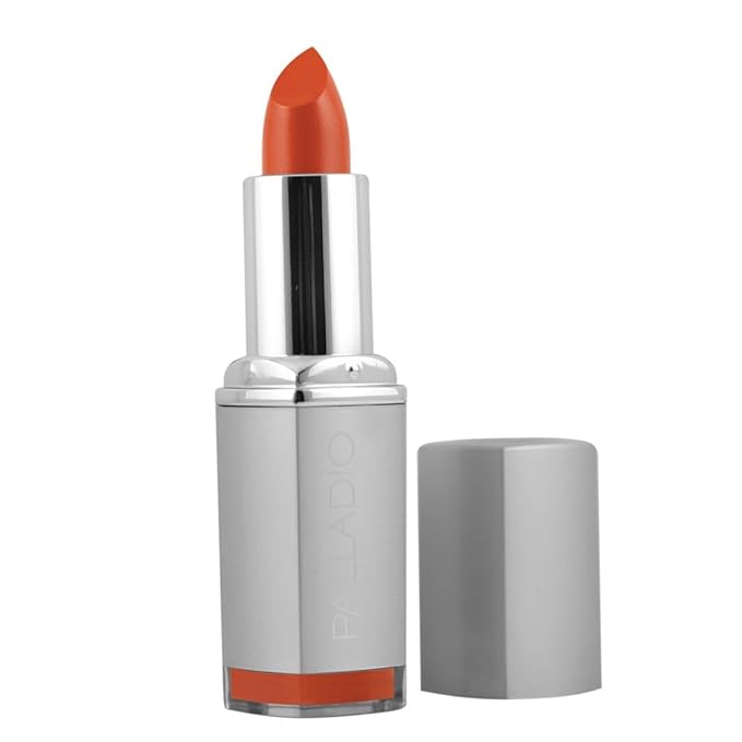 Palladio Herbal Lipstick, Rich Pigmented and Creamy, Infused with Aloe Vera, Chamomile & Ginseng, Prevents Lips from Drying, Combats Fine Lines, Long Lasting Lipstick, Golden Orange
