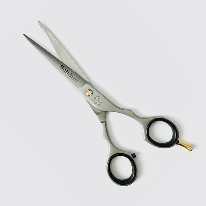 Hair Cutting Scissors, Schönn Hair Scissor, Professional 6.0 inch Right-Handed Barber Shears - German Stainless Steel, Hand Sharpened (6.0 Inches)