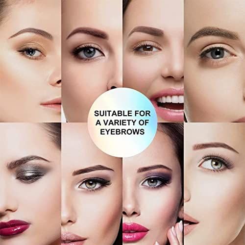 Eyebrow Stamp Stencil Kit - 24PCS Eyebrow Stencils for Perfect Brow, Eyebrow Stamp Long-lasting Waterproof & Smudge-Proof, Eyebrow Kit with Eyebrow Brush for Thin & Thick Brow (Blonde)