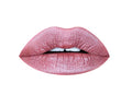 Aromi Dusty Rose Metallic Liquid Lipstick, Rosy Pink Nude Lip Color, Shimmery Finish, Waterproof, Long Lasting, Vegan, Cruelty-Free, Handmade (Pixie Dust)