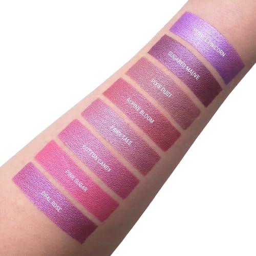 Aromi Metallic Matte Liquid Lipstick | Dusty Pink, Light Mauve Lip Color for Women, Shimmery Finish, Long-lasting (Fairy Tale)