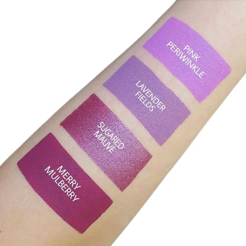 Aromi Pastel Purple Matte Liquid Lipstick | Long-Lasting Lip Color, Vegan Makeup, Cruelty-free Beauty, Handmade (Lavender Fields)