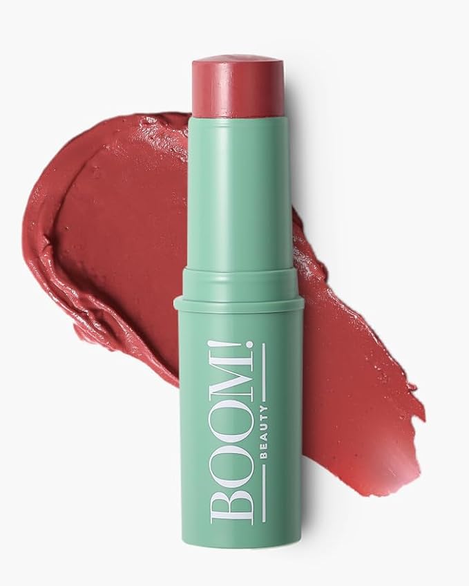 Boomstick Trio ® Cheek and Lip: Peony Pink, Golden Peach and Rose Nude 3-in-1 Blush, Eye and Lip Stick Pen for All Skin Types Boom Beauty by Cindy Joseph