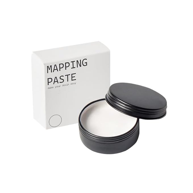20g Brow Mapping Paste for Eyebrows design, Brow Shape and Define,Draw Or Sketch The Right Shape Of The Eyebrow Eyebrow Tinting Tool Permanent Makeup Microblading of Eyebrow and Lips, Eyebrow Henna and Tinting Tool (Pink Paste)