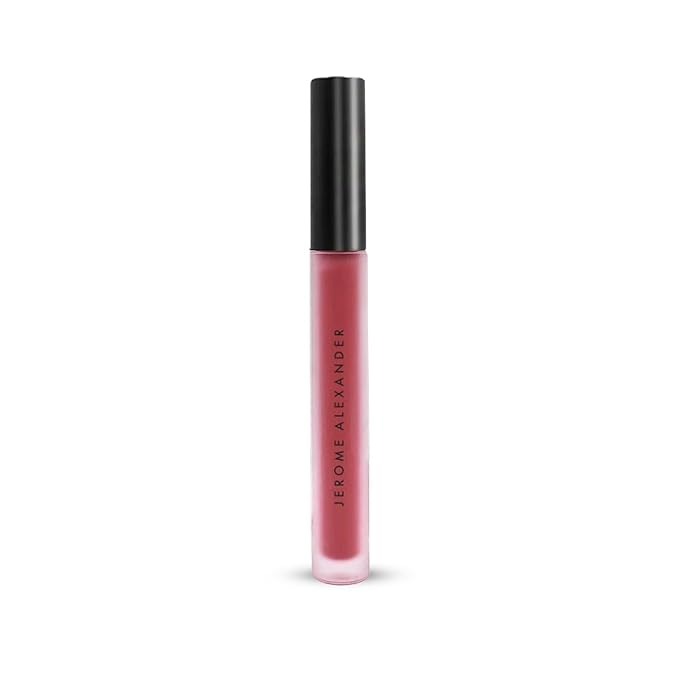 Jerome Alexander 24 & More Matte Liquid Lipstick – Long-Lasting, Ultra-Pigmented, Smudge-Resistant Matte Lip Color – Velvety Smooth Texture, No Feathering or Fading | Pomegranate
