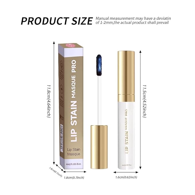 Lip Stain - Wipe-Off & Peel Off Lip Color | Waterproof, Long Lasting, Transfer-Resistant, Smudge-Proof Lip Tint | Easy Wipe Finish, High Pigment | All-Day Vibrant Kiss-Proof Lip Stain, Warm Terracotta