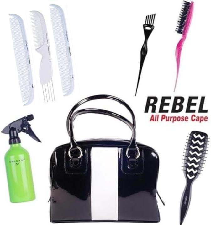 Cricket Centrix Vortex V2 Revolving Thumb 6.5" Shear Professional Stylist Hair Cutting Scissor Japanese Stainless Steel Left/Right Handed Includes A Bag with Accessories