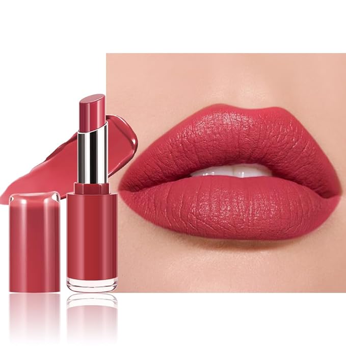 Honey Lipstick Tinted Lip Balm - Matte Tint Cream Lipsticks for All Skin Tones, Hydrating Lip Stain, Can be Buildable Blendable Nourishing Moisturizing Suitable for Women to Every Day Makeup 04