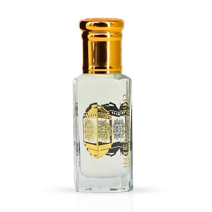 INTENSE OUD Khalab Long Lasting Arabian Perfume Oils for Women 12ML (0.40 OZ) Fragrance Oil With Zesty Citrus, Creamy Vanilla & Smooth Woody Notes - Concentrated Perfume Oil in Black Gift Box