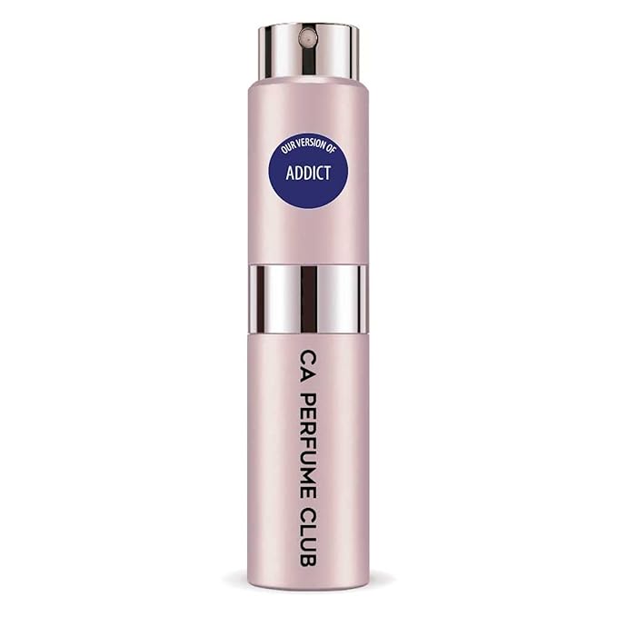 CA Perfume Impression of Addict for Women Amber Floral Scent Long Lasting Perfumes for Women Eau De Parfum Travel Size Refillable Atomizer Spray 0.27 Fl Oz 8ml