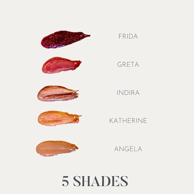 dome BEAUTY Lip Gloss (Angela) LipGloss Vegan. CleanBeauty, CLEAN BEAUTIFUL YOU (Frida, 0.20 oz)