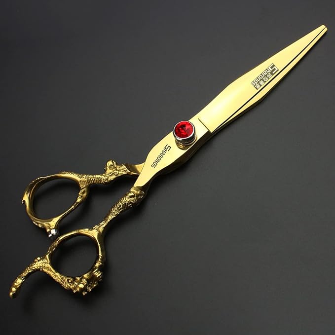 5.5/6 /7 Inch Purple Dragon Knight Professional Japanese Hair Scissors Barber Scissors Set (7 inch Cutting)