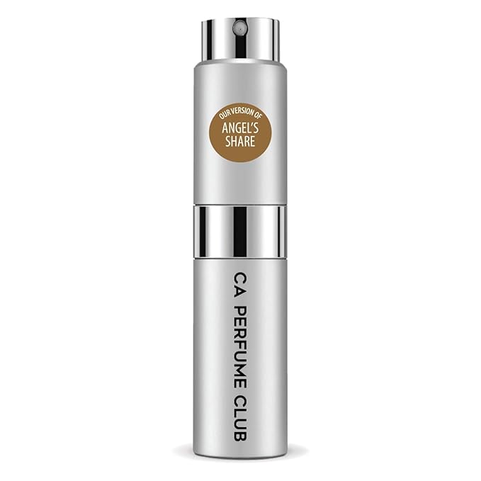 CA Perfume Impression of Angel's Share For Women Replica Version Fragrance Dupes Concentrated Long Lasting Eau de Parfum Spray Refillable Atomizer Bottle 0.27 Fl Oz/8ml-X1