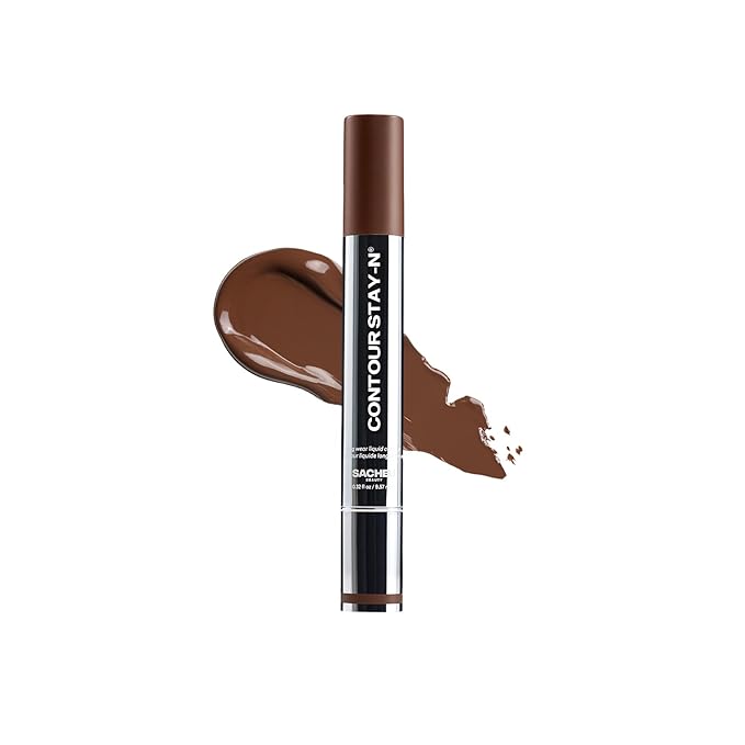 Sacheu Liquid Contour STAY-N Long Wear Cream Contour Makeup — Long Lasting, Blendable, & Lightweight Formula — Vegan & Cruelty-free, Giving Edge