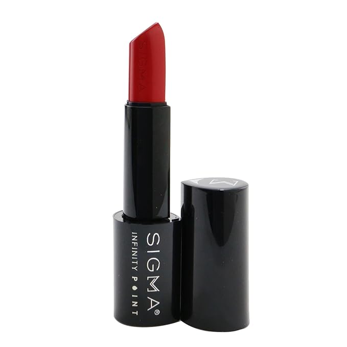Sigma Beauty Infinity Point Peachy Nude Lipstick - Longwear Satin Finish Lipstick for Great Lip Color Makeup, Epiphany