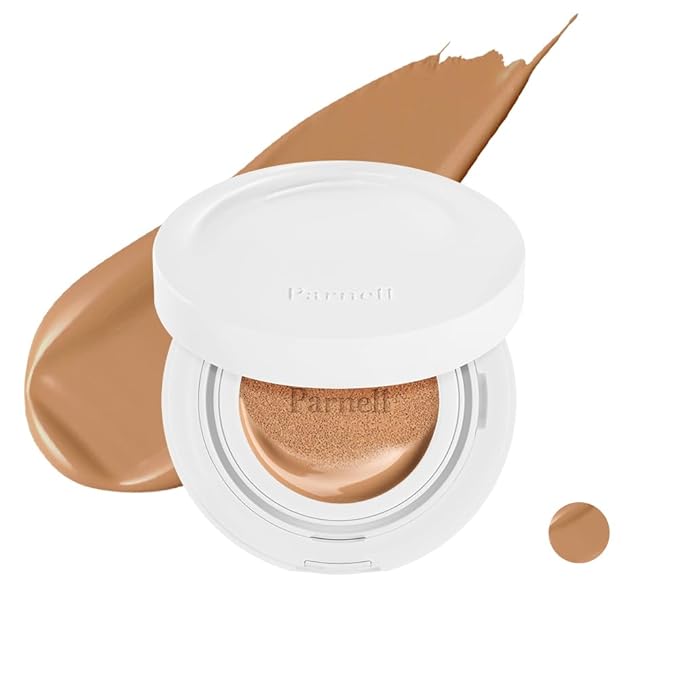 Parnell Cicamanu Serum Cushion - Moisturizing Foundation for Soothing, Coverage, Glass Skin and Lightweight for Sensitive and Dry Skin Pearl Skin (0.52 Fl Oz) (33N)