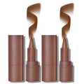 2Pcs 2-in-1 Gradient Lip Liner and Lipstick Lip Combo Set - Achieve Flawless Contour and Gradual Ombre Effect with Easy-to-Use Crayon Form and Cone Tip (2Pcs 01# Milk Tea)