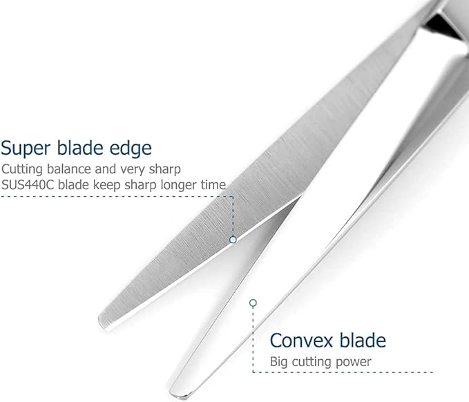 Hair Cutting Scissors 5.5 Inch Professional Haircut Hair Shears Sharp Barber Scissors 440C Hairdresser Barber Shears Rose handle KINSARO for Hairdresser Barbershop or Home Use