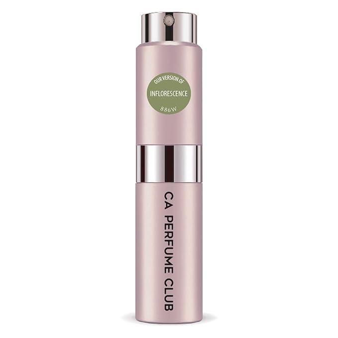 CA Perfume Impression of Inflorescence for Women Floral Scent Long Lasting Perfumes for Women Eau De Parfum Travel Size Refillable Atomizer Spray 0.27 Fl Oz 8ml