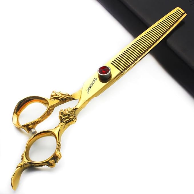 Hairdressing Scissors 6/7/8/9 Professional and Efficient Scissors (7-Inch 2-Piece Set-B)