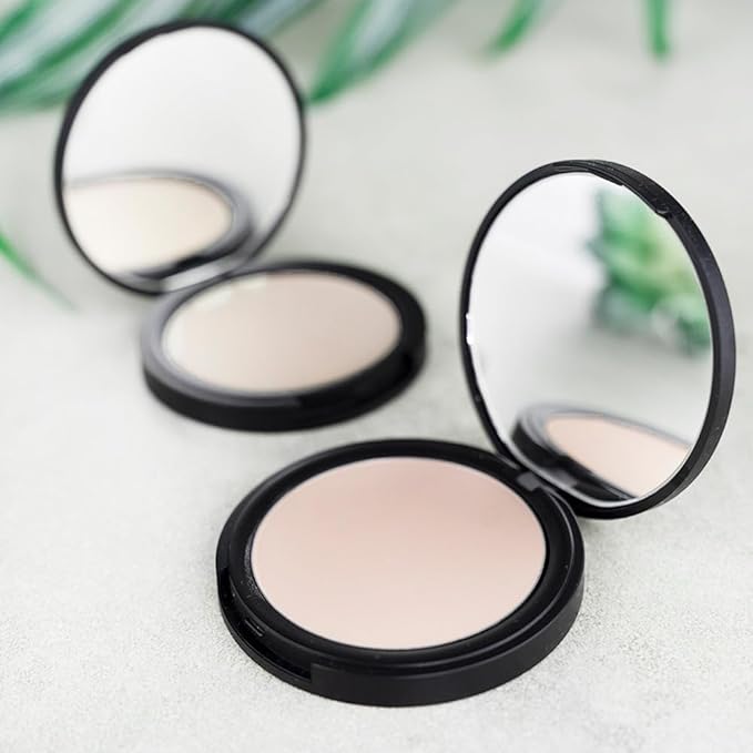 BaeBlu Organic Setting Powder | Non-Toxic, Vegan, Cruelty-Free, Talc-Free, Lightweight + Long Lasting for All Skin Types, Invisible Light