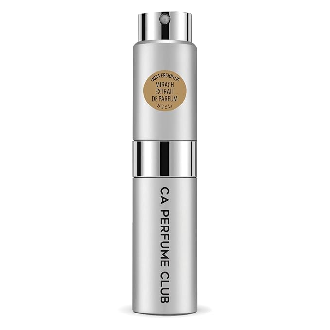 CA Perfume Impression of Mirach Extrait De Parfum for Women and Men Vanilla Scent Long Lasting Unisex Fragrance Eau De Parfum Travel Size Refillable Atomizer Spray 0.27 Fl Oz 8ml