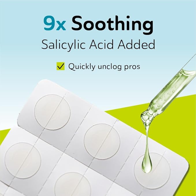 DERMA ANGEL Invisible Salicylic Acid Pimple Patches for Face - Redness Reducing Hydrocolloid Acne Patches, Clear Pimple & Zit Patches for Blind Pimples - 96 Count 2 Sizes Soothing Plus (Clear Patch)