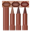 3Pcs Lip Liner and Lipstick Combo Sets, Gradient Matte lip bar matte lipstick And Lip Liner Set, Contour Gradual Ombre Effect Lip Pencil For Old Women, Long Lasting Waterproof Smudge Proof Lipstick