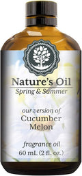 Cucumber Melon Fragrance Oil (60ml) for Diffusers, Soap Making, Candles, Lotion, Home Scents, Linen Spray, Bath Bombs, Slime