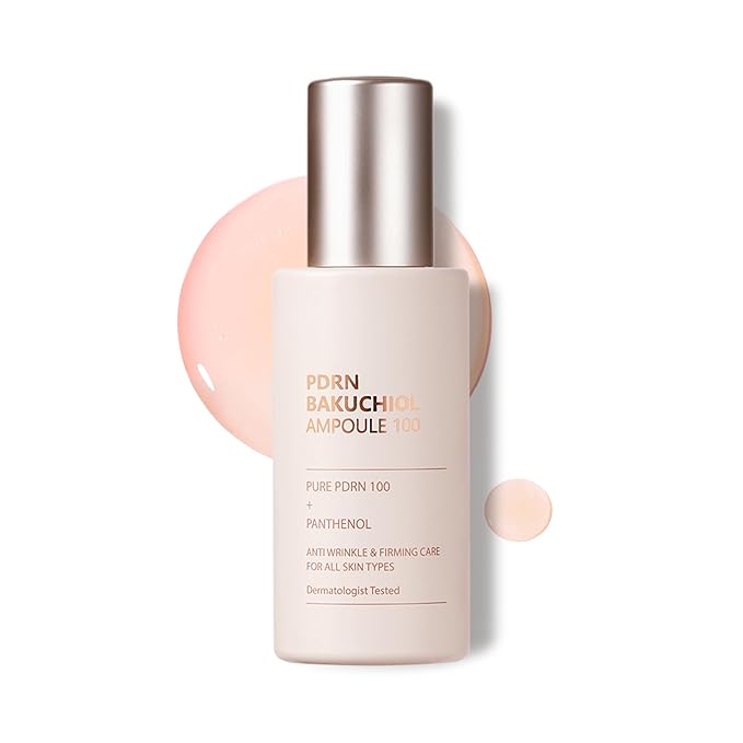 PDRN Ampoule CUSKIN Korean Skin Care with Salmon DNA, Plant Based Bakuchiol, Moisturizing Bifida, and Collagen, Korean Skin Care PDRN Serum Ampoule, 35 ml (1.01 fl. oz.)