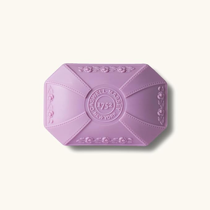 Caswell-Massey Natural Bar Soap for Women, Moisturizing Body Soap Bar for All Skin Types, Made with Essential Oils & Plant-Based Formula for Soft Skin, Lilac, 3.5 oz