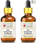 Greenwood Essential Pure Galangal Root Essential Oil (Alpinia Galanga) with Two Glass Droppers Steam Distilled (Pack of Two) 5ml X 2 (0.33 oz)