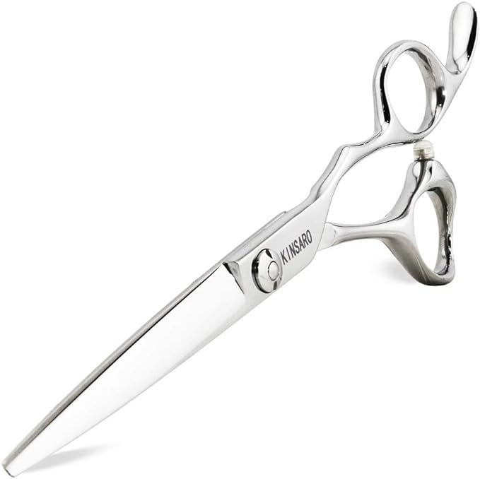 6" Professional Hair Scissors Cutting Shears 440C Hair Cutting Haircut Scissors Sharp Barber Shears Convex Edge KINSARO for Hairdresser Barbershop or Home Use