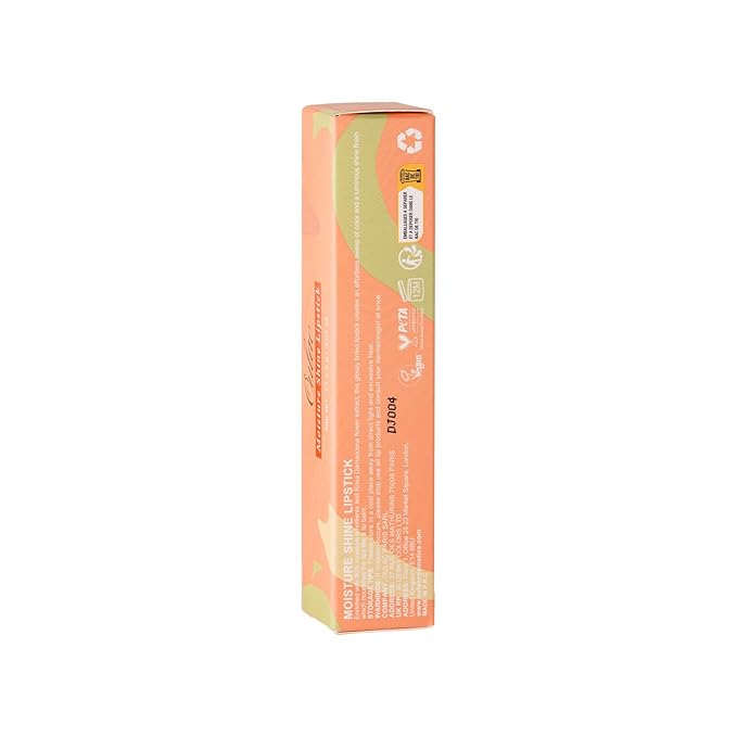 Oulac Orange Nude Shine Lipstick - Peach Moisturizing Lip Stick Glossy Tinted Lip Balm, Sheer Shine Juicy Finish, Lightweight and Hydrating Formula for Dry Lip Care, Vegan 2.2g/0.07oz (05)