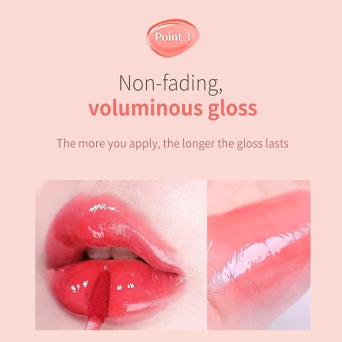 MQNY(MACQUEEN NEWYORK Dewy Water Glow Lip Tint 3.5g 9colors (#09 Peanut Peach, Peach Beige)