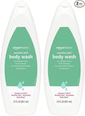 Amazon Basics Body Wash for Sensitive Skin, Hypoallergenic, Unscented, 22 fl oz (Pack of 2)
