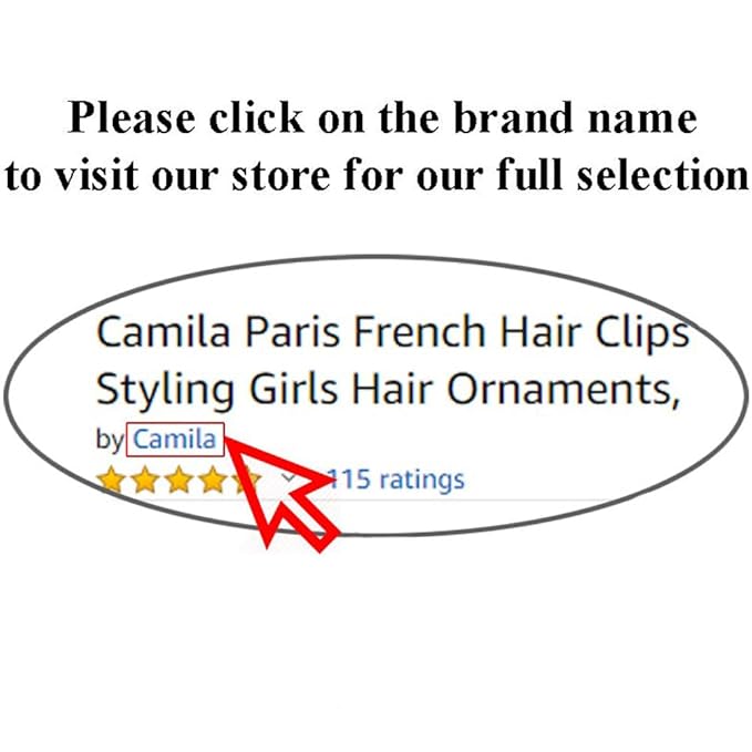 Camila Paris CP3532 French Hair Clip for Women, Blue, Girls Hair Claw Clip Jaw Fashion Durable and Styling Hair Accessories for Women, Luxury Ladies Strong Hold No Slip Grip Clamp, Made in France