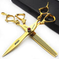 Super Sharp Hair Scissors 6/7/7.5/8/9 inch, Providing a Stable Feel.. (7inch-2pc-A)