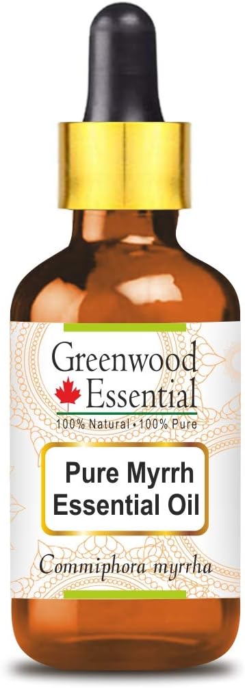 Greenwood Essential Pure Myrrh Essential Oil (Commiphora myrrha) with Glass Dropper 30ml (1.01 oz)