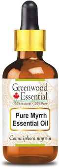 Greenwood Essential Pure Myrrh Essential Oil (Commiphora myrrha) with Glass Dropper 50ml (1.69 oz)