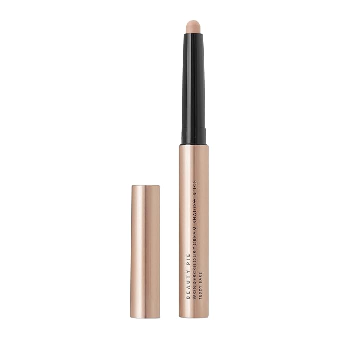 Beauty Pie Wondercolour Longwear Cream Eyeshadow Stick – Teddy Bare | Cool-Toned Matte Brown, Creamy Glide-On, Long-Wear & Smudge-Resistant