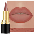 Kaely Light Brown Gradient Matte Lipstick Lip Liner Pencil for Women, 2in1 Flawless Contour Gradual Ombre Effect Lip Pencil Makeup Waterproof, labiales mate 24 horas originales, 13